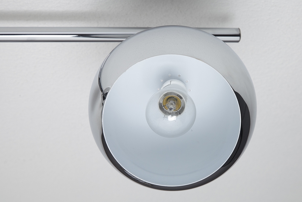 Moderne Deckenleuchte BUBBLE  105cm silber Chrom Pendelleuchte