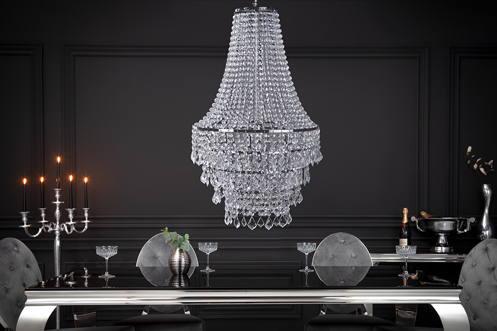 Extravaganter Kronleuchter ROYAL XL 105cm Hängelampe Barock