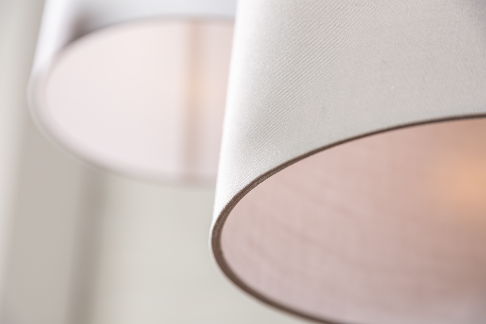 Design Hängelampe LEVELS 115cm Treibholz schwarz grau mit 5 Leuchten